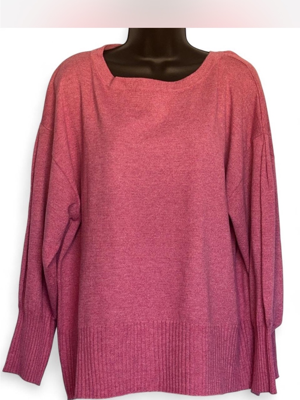 Terra & Sky Crew Neck Sweater in Dusty Rose